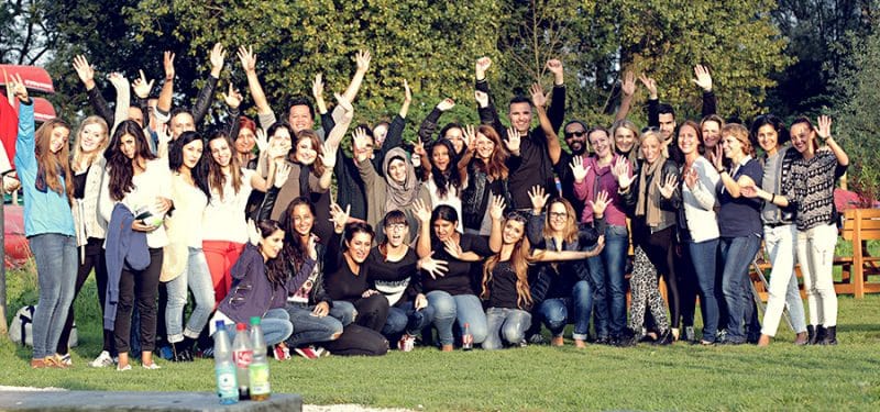 Gruppenbild vom gesamten Team beim Ausflug