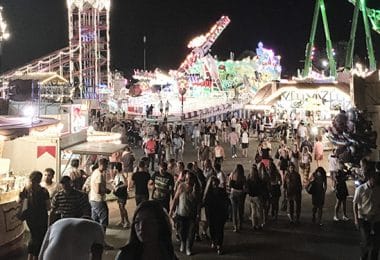 Rheinkirmes Düsseldorf 2016 bei Nacht